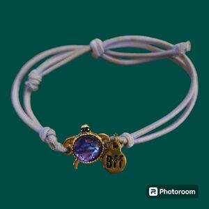 5/$25 Purple Mermaidcore Turtle Best Friends Elastic Bracelet